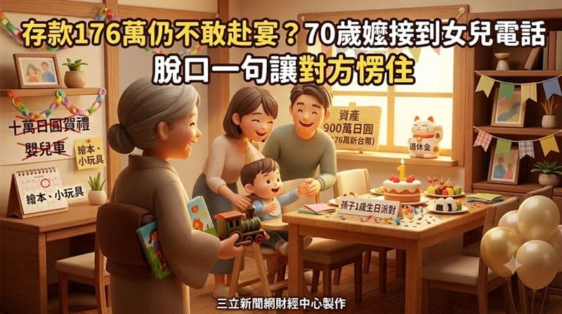 獨居嬤存款176萬　卻不想赴孫子生日宴