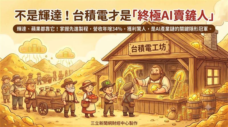 不是輝達！台積電才是「終極AI賣鏟人」