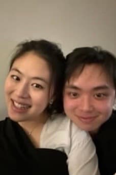 安安(左)與旅美大提琴家林恩俊(右)戀愛ing。(讀者提供)