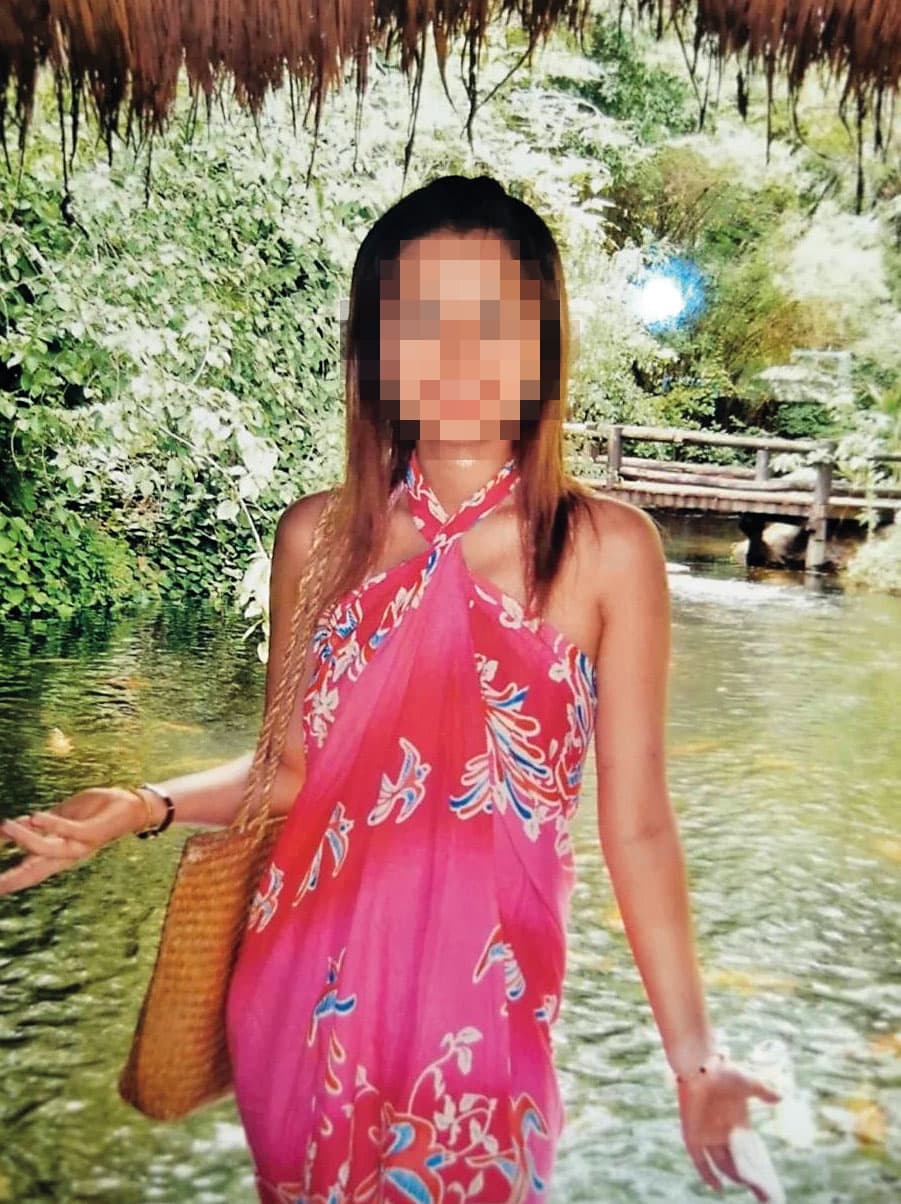 黃女（圖）外型亮眼，成為胡永強的下手目標。（翻攝畫面）