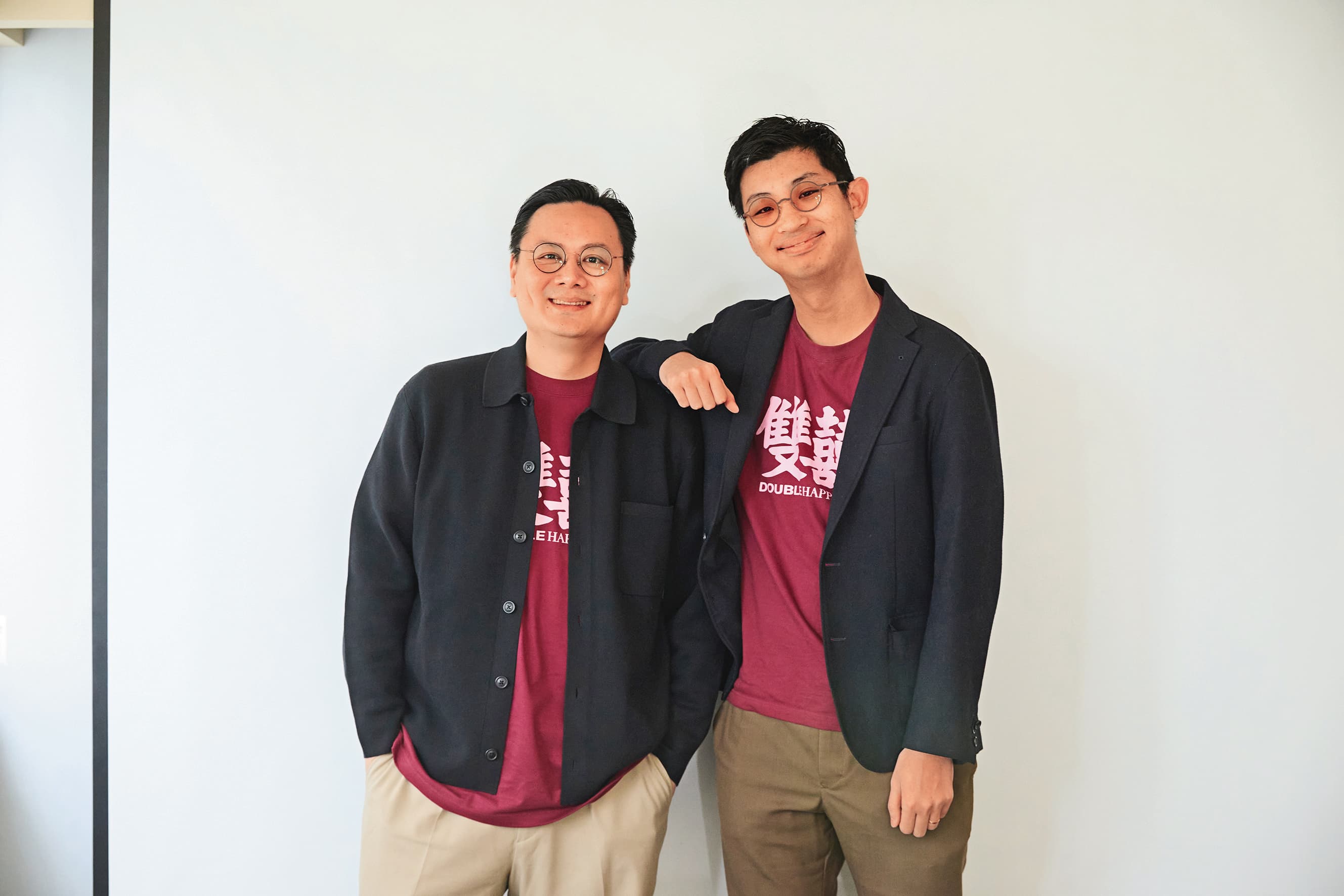 許承傑（左）分享個人籌備婚禮的經驗，苗華川（右）建議可以拍成一部電影，兩人也共同完成這部作品。