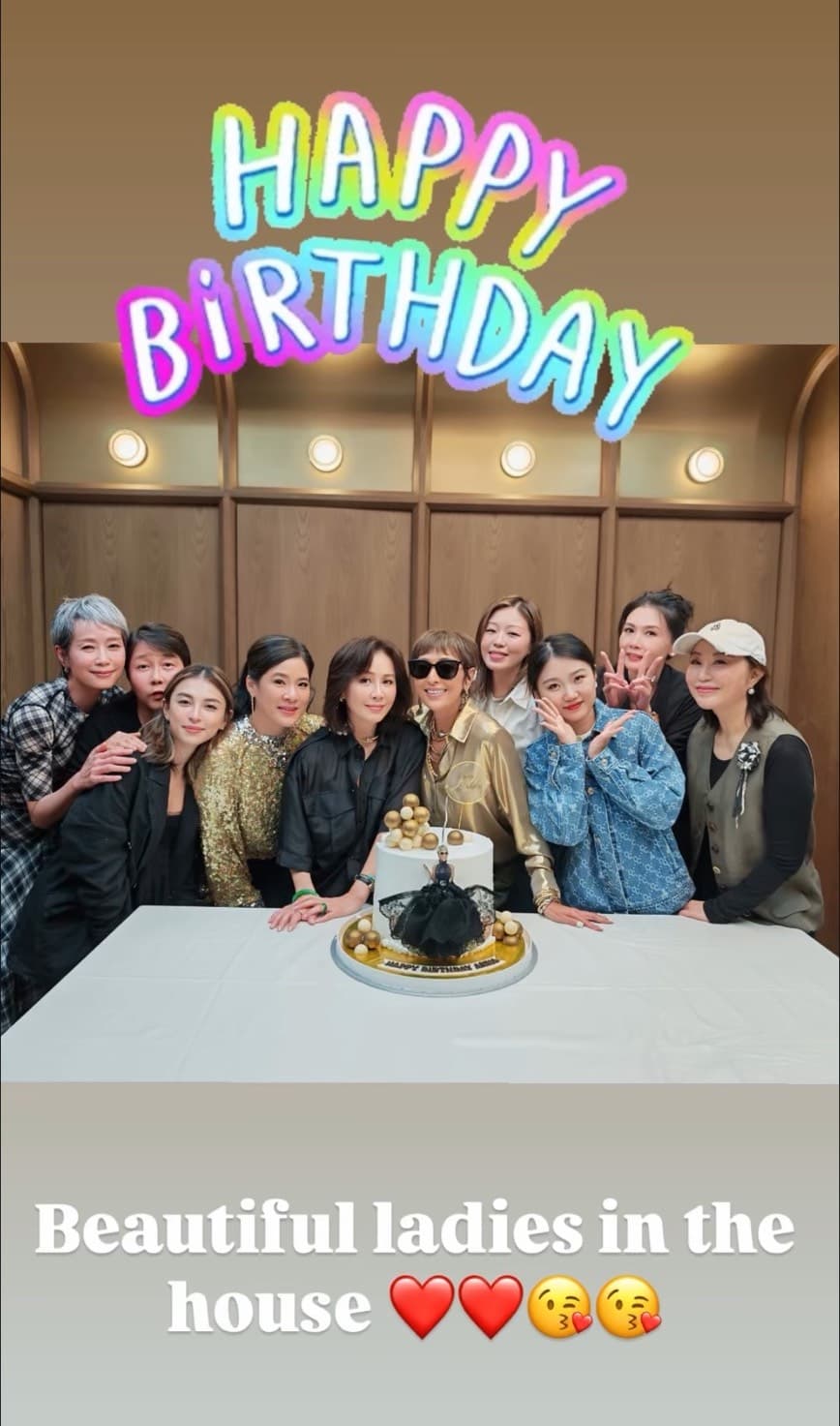 上山詩鈉與一眾女星留下合照，氣氛熱鬧又溫馨。（翻攝annaboop IG）