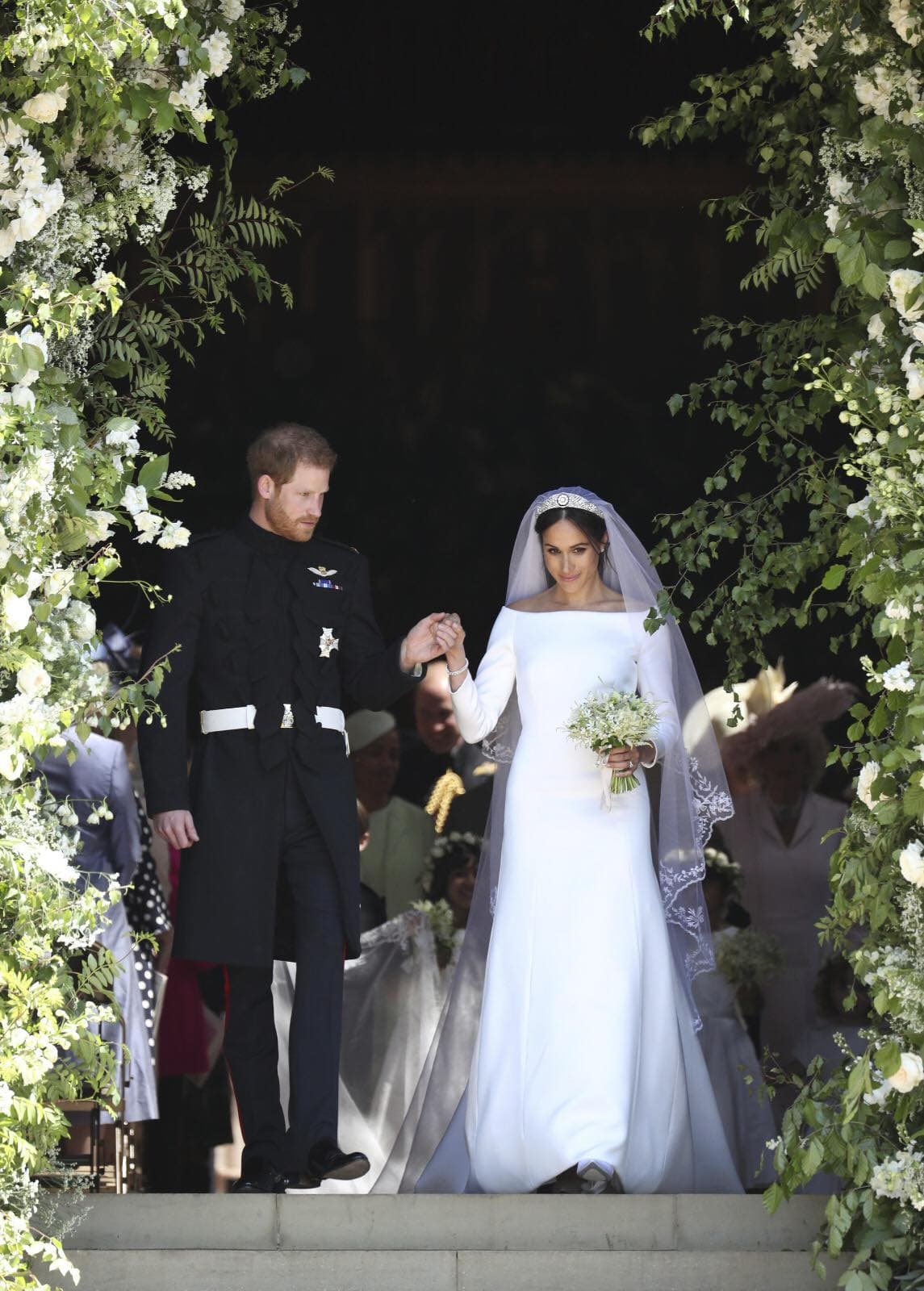 哈利與梅根結婚時,梅根的父親沒有參加。(翻攝The Royal Family臉書)