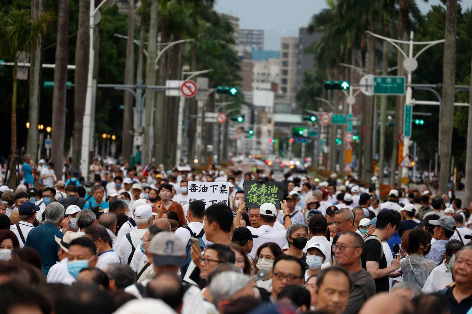 凱道反毒油集會，國民黨稱有超過20萬人上街響應。