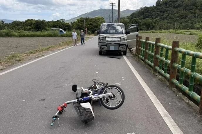 花蓮縣萬榮鄉14日中午發生一起令人痛心的重大車禍。（翻攝畫面）
