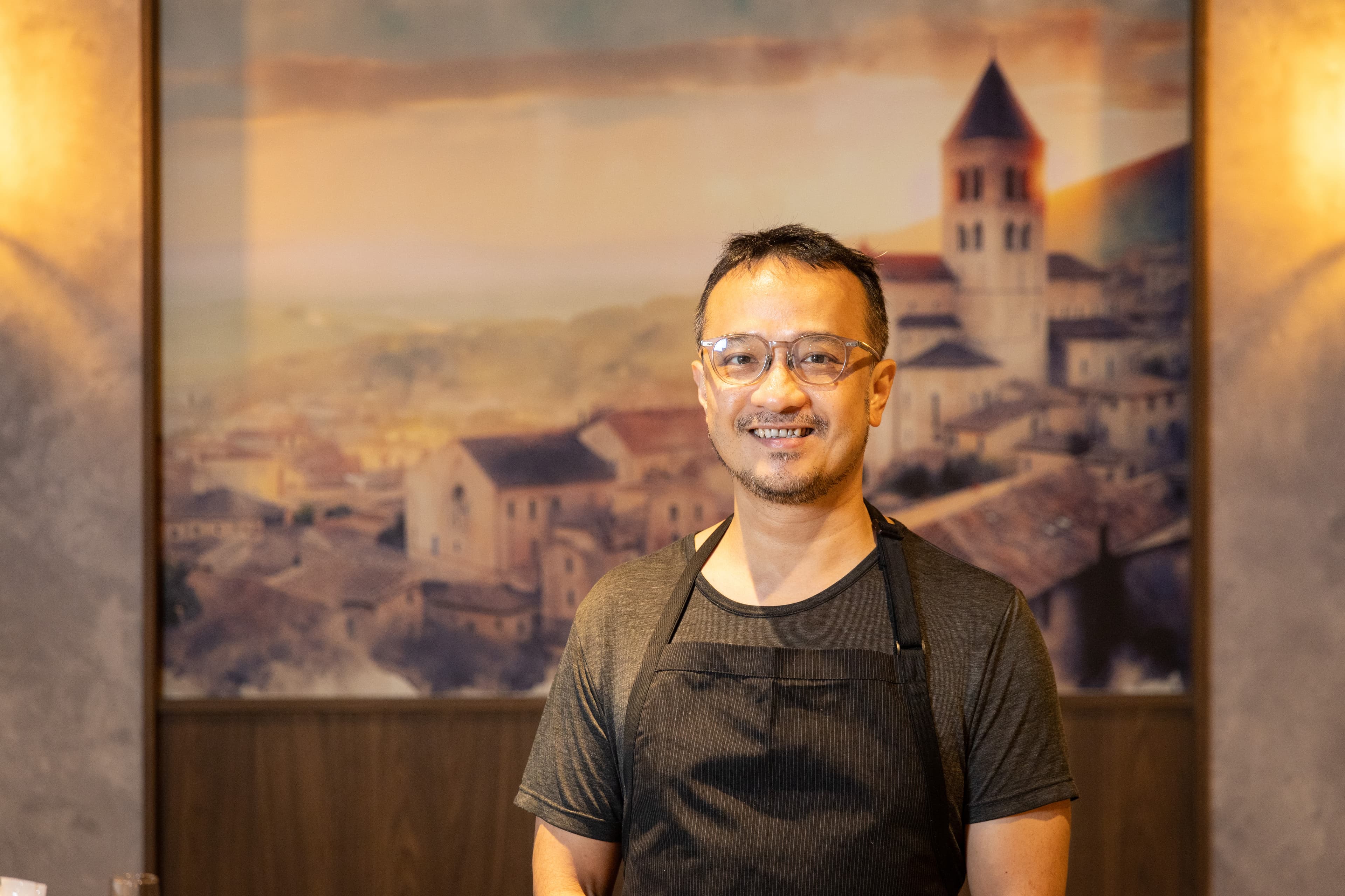 主廚黃慶德Boris首度北上展店,目前9成菜色與竹北相同,他希望以後增加更多時令菜。