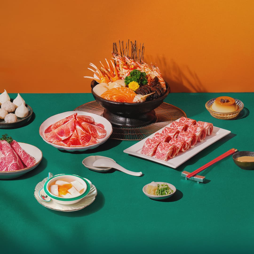橘色門市限定年菜「特饌海陸組」適合人口較少的家庭。（8,888元／4人份，橘色提供）