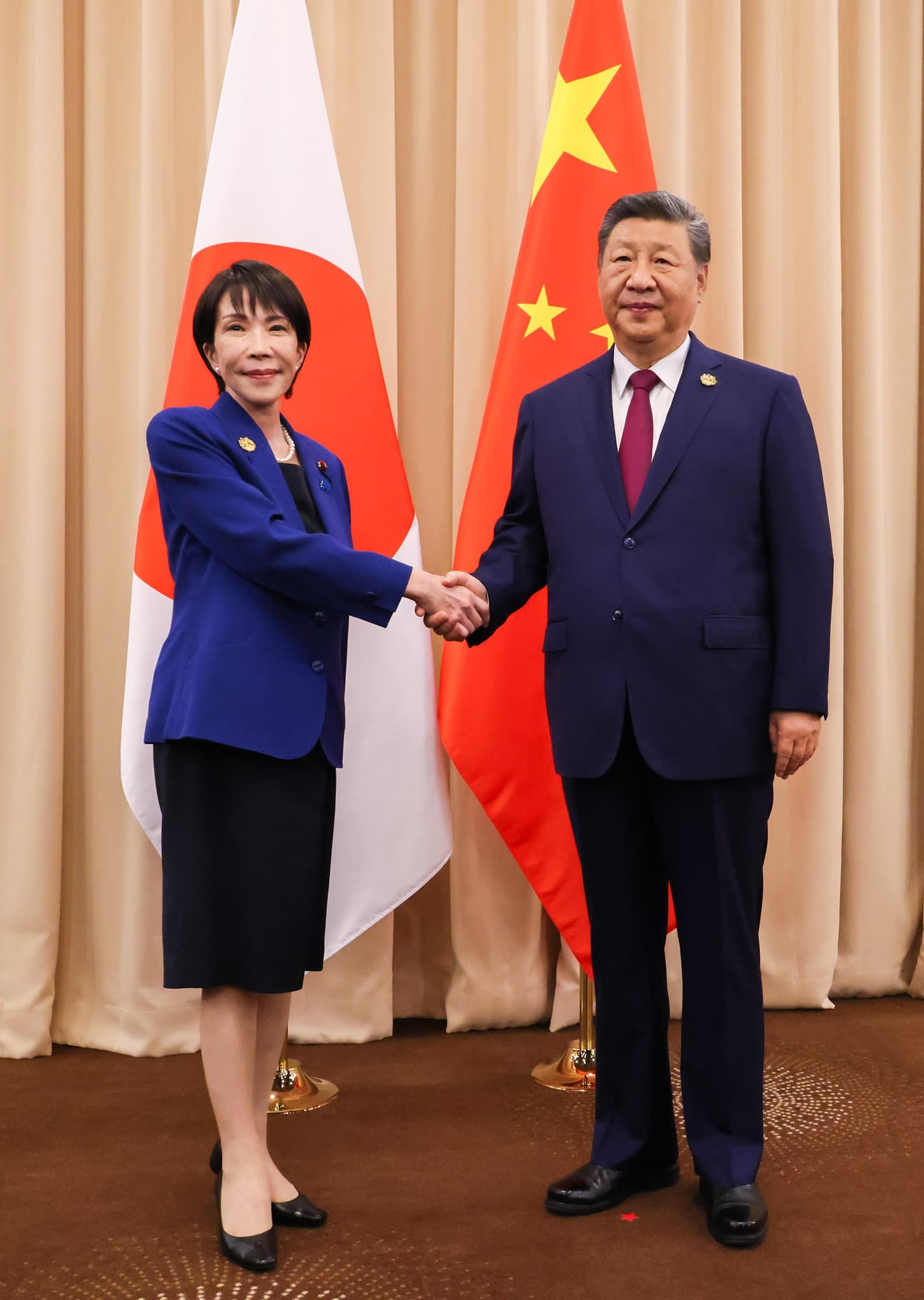 儘管高市早苗10月31日才在韓國APEC峰會和中國國家主席習近平會面，但日中關係卻在近日急速惡化。（翻攝自首相官邸臉書）