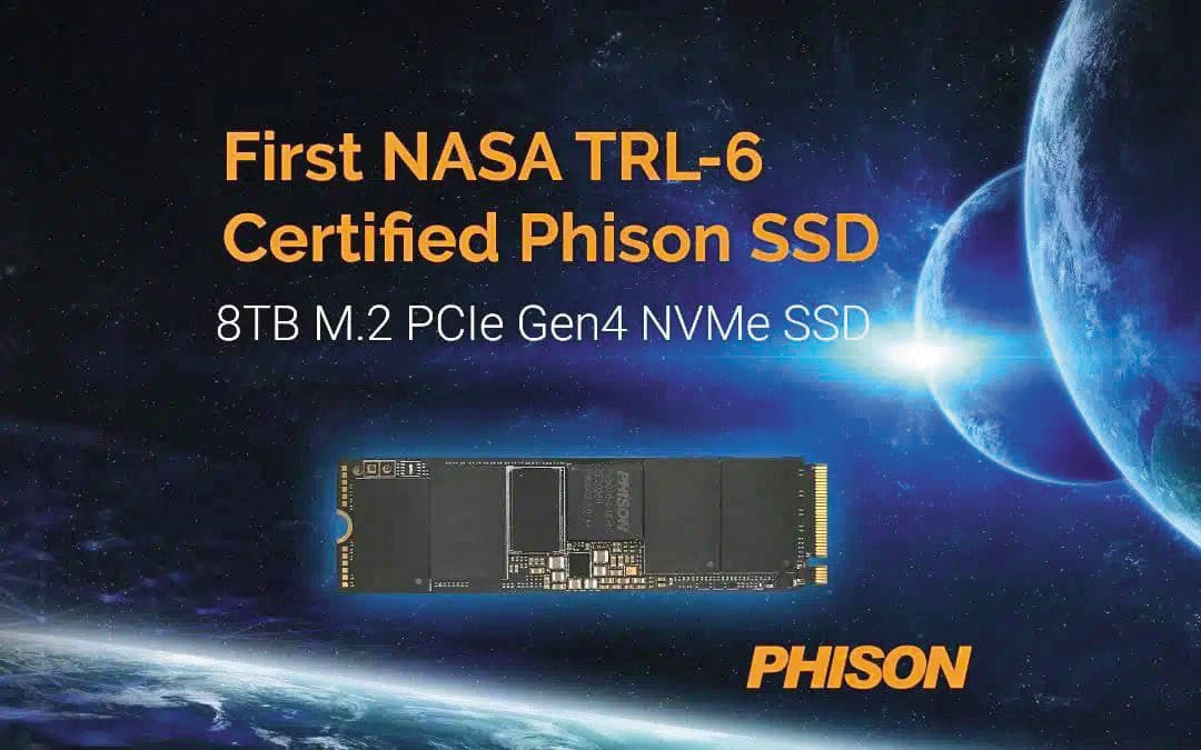 群聯儲存產品取得NASA技術成熟度認證，成為打入太空應用的重要里程碑。（翻攝群聯官網）