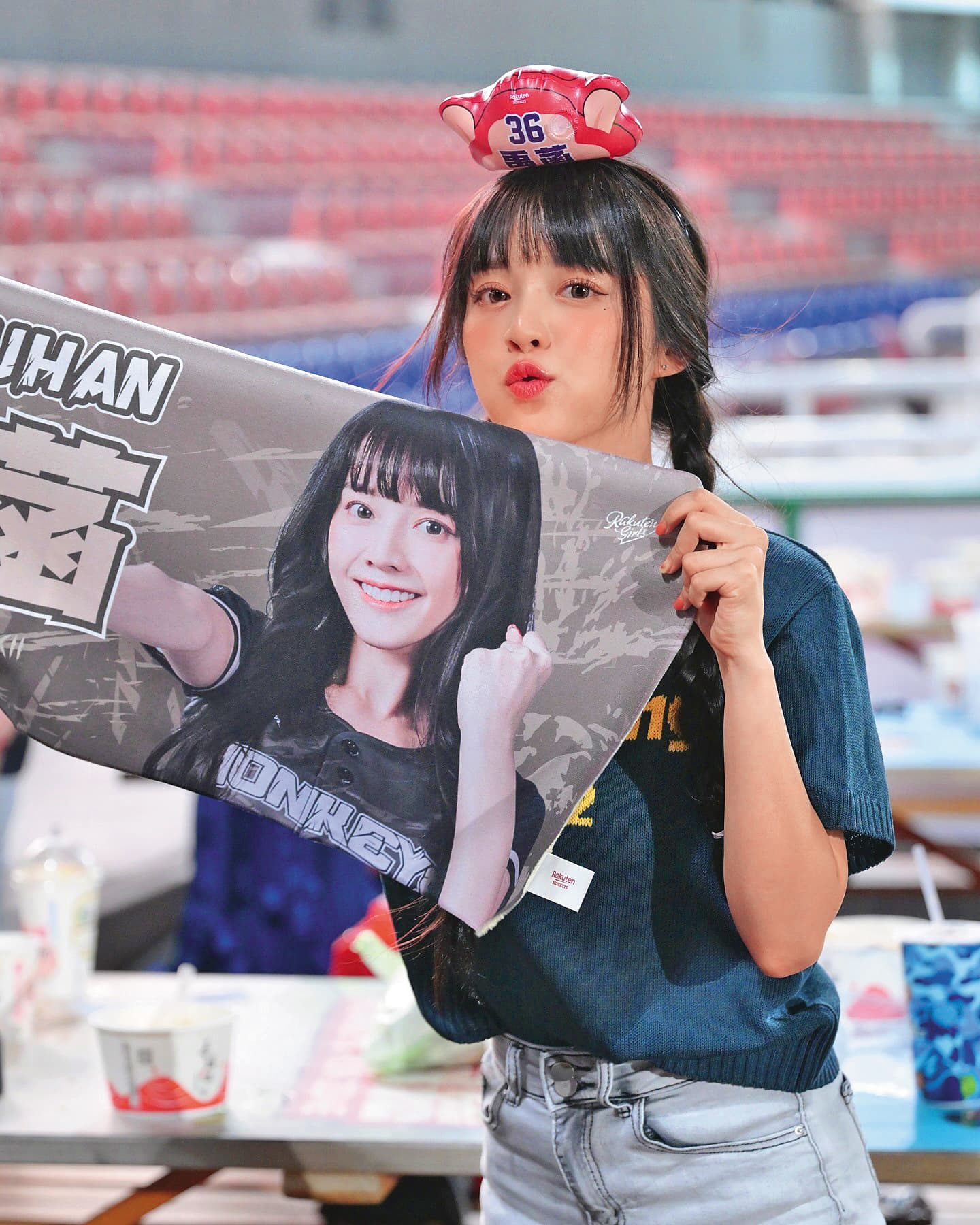 禹菡2023年參加樂天女孩徵選時,從25名參賽者中脫穎而出奪下冠軍。