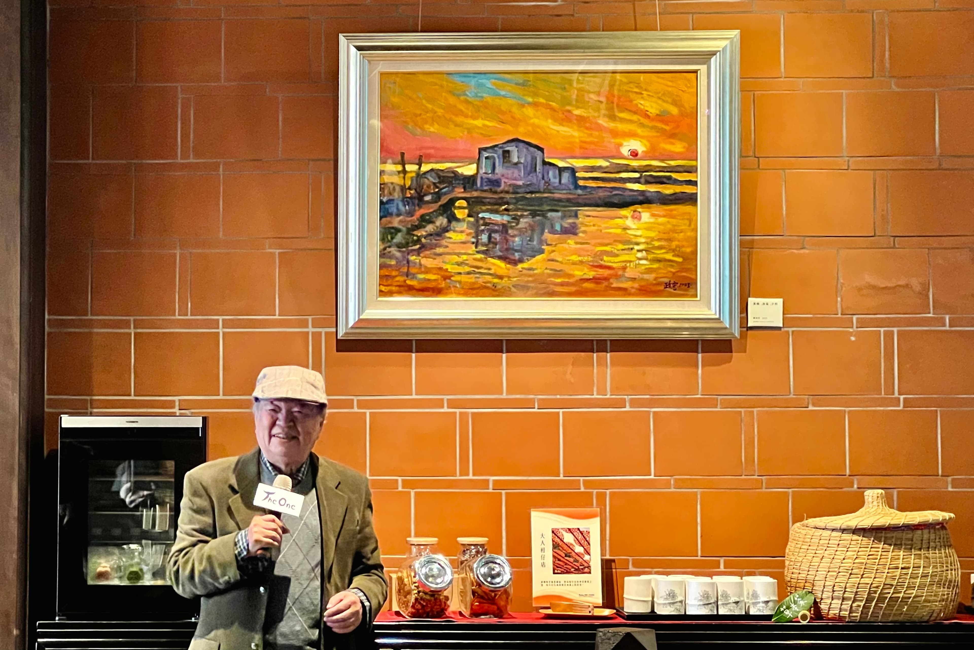 The One將在新的一年迎來國寶級畫家陳政宏的繪畫個展《從自然中淬煉自我的表現》。（The One提供）