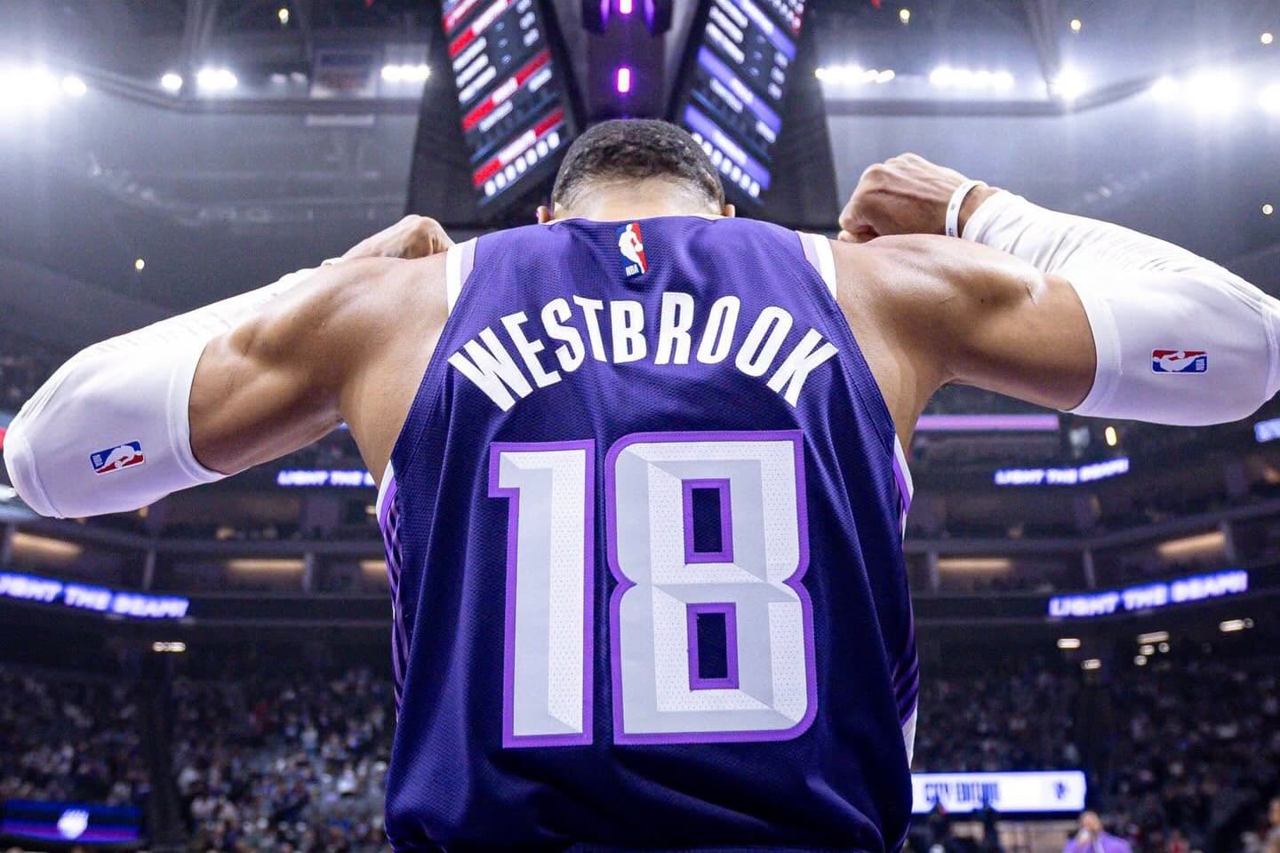 衛斯布魯克宣布高掛球衣。（翻攝自FB@Sacramento Kings﻿）