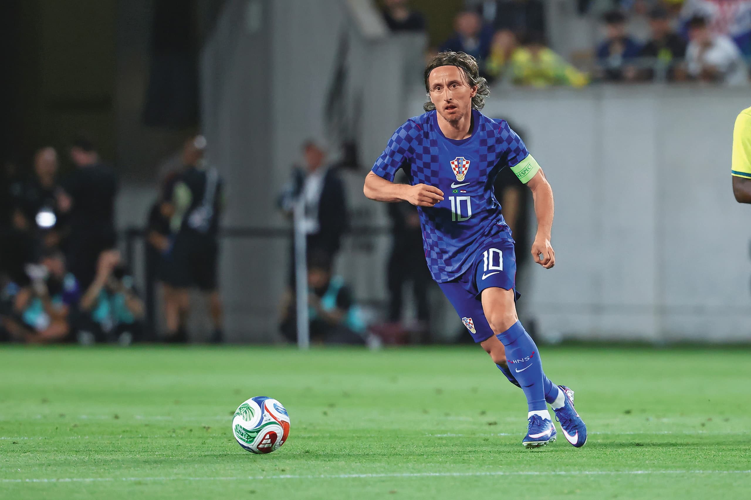 現年40歲的克羅埃西亞球員「魔笛」莫德里奇，面臨體能考驗。（東方IC）
