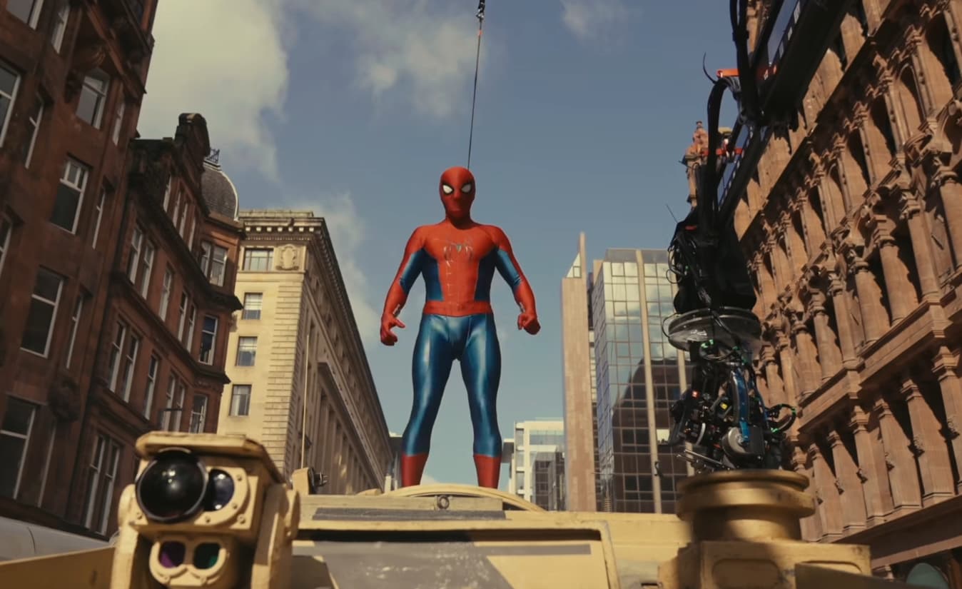官方上個月公布片場拍攝花絮影片。(翻攝自臉書Spider-Man)