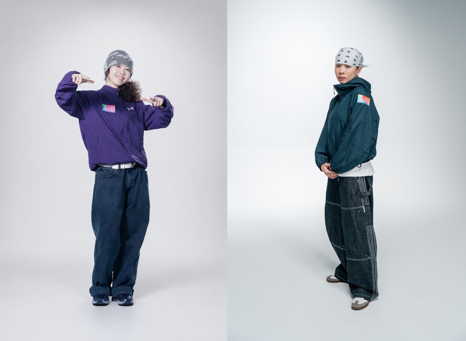 （左起）楊加力（B-girl JiaLi）、許馥雅（B-girl Sophia）。（永齡基金會提供）