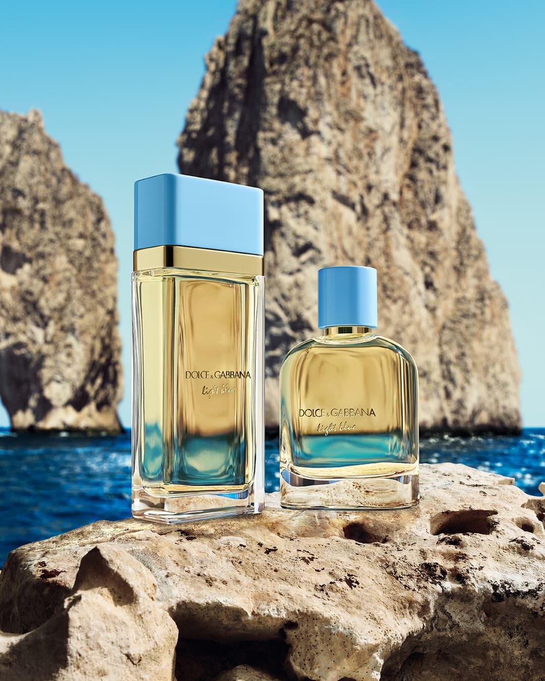 DOLCE&GABBANA淺藍男性淡香精 50ML/NT$3,400、100ML/NT$4,600(盧亞提供)